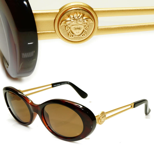 Gianni Versace 1996 Womens Vintage Gold Medusa Sunglasses MOD 342/A COL 900