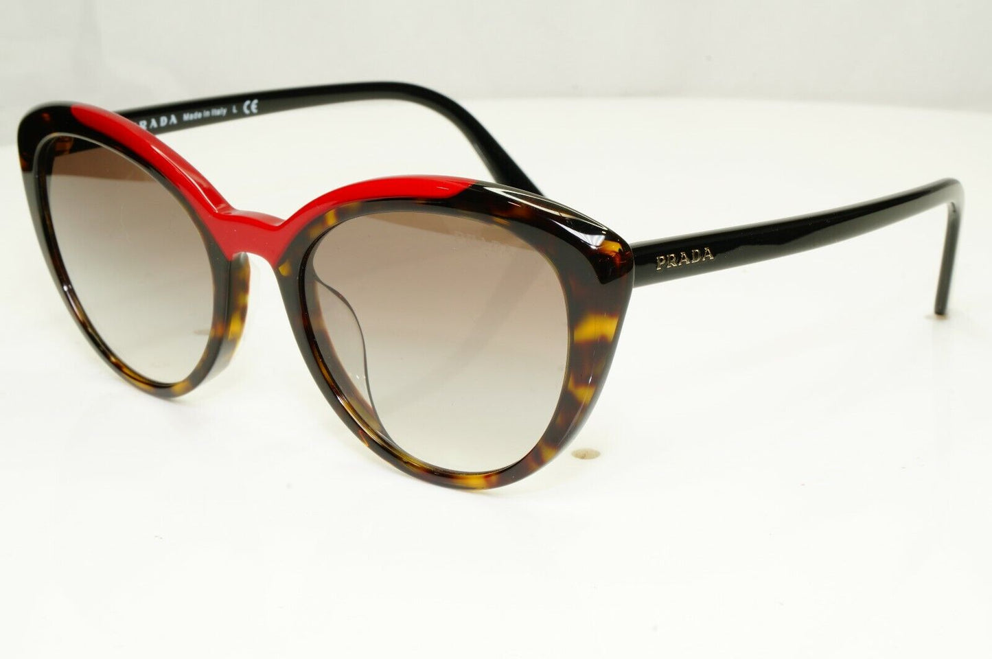 Prada Brown Red Tortoise Shell Womens Sunglasses Ultravox SPR 02V F 320-0A7