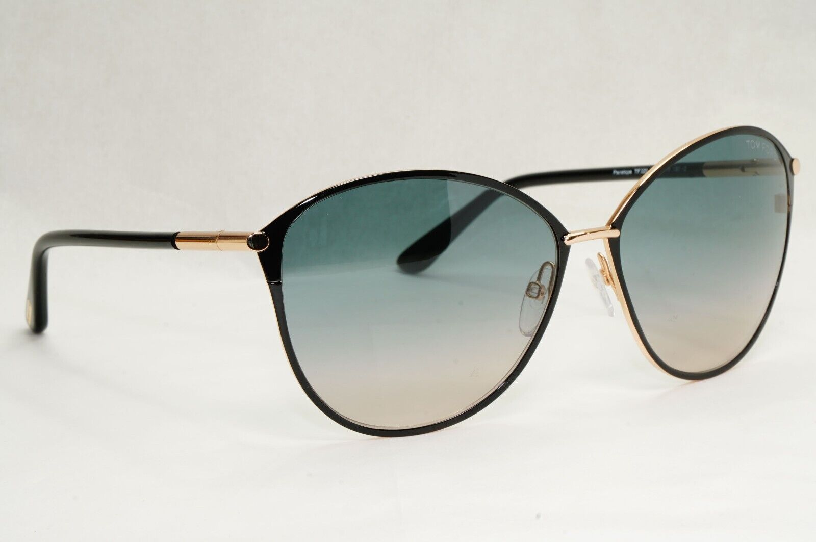 Tom Ford Sunglasses Penelope Black Gold Teal Blue Grey FT0320 TF 320 28B [A]