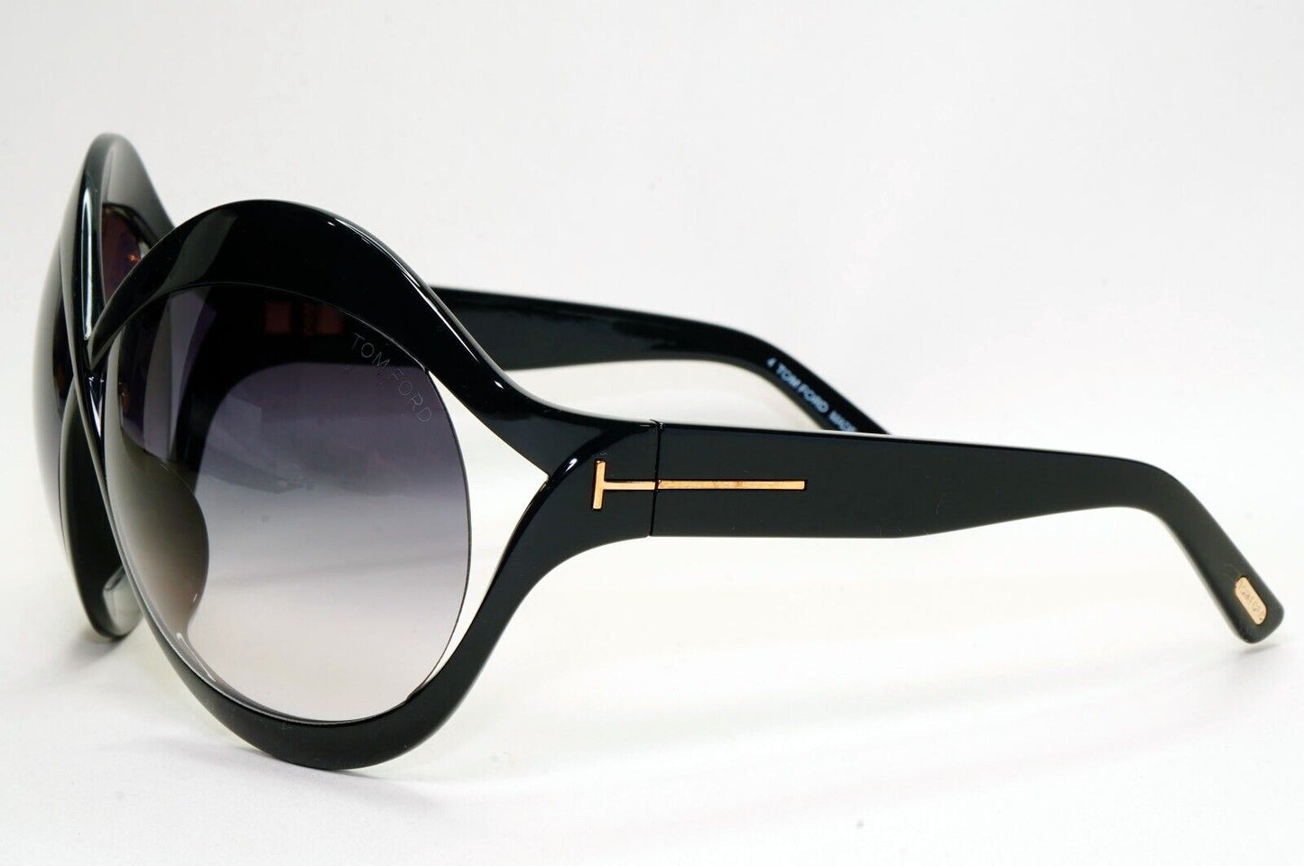 Tom Ford Sunglasses Carine-02 Black Oversized Gradient Large FT0902 TF 902 01B