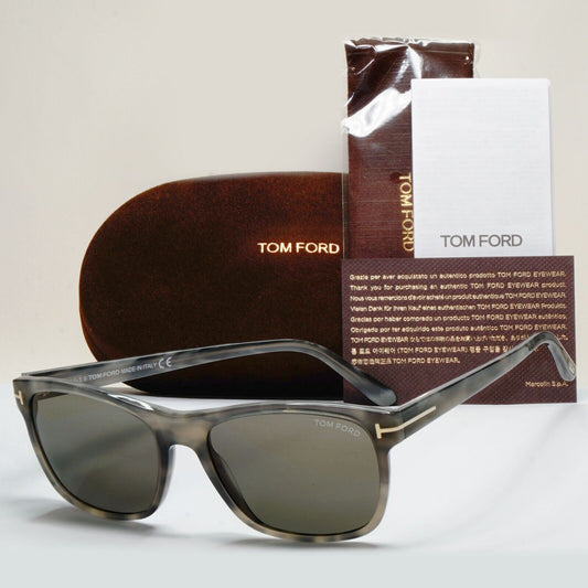 Tom Ford Sunglasses Giulio Grey Havana Green Square FT0698 TF 698 47N 59mm