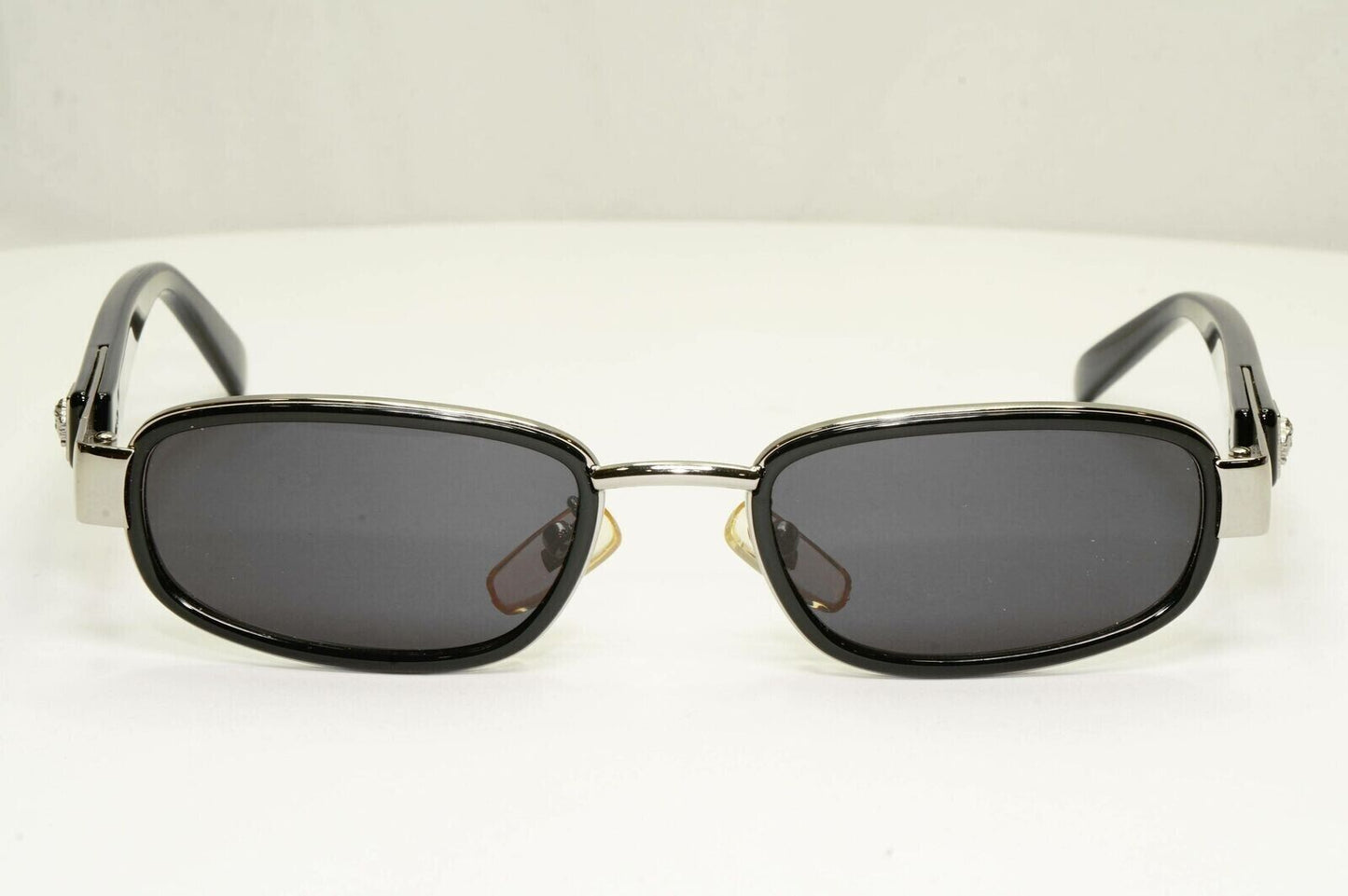 Gianni Versace 1996 Vintage Black Silver Medusa Metal Sunglasses MOD X29 COL 029