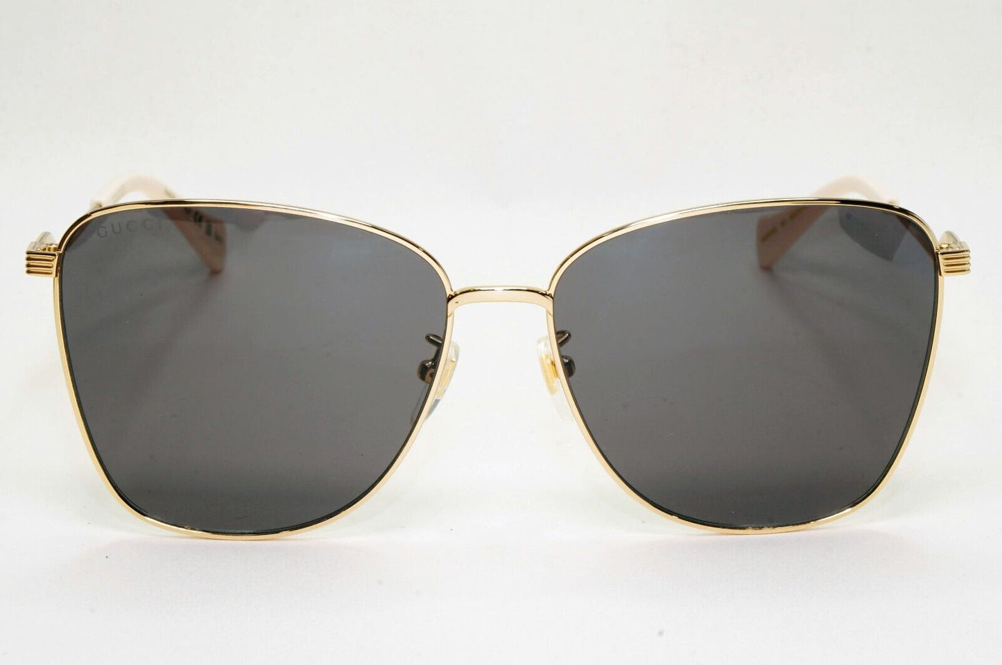 Gucci Sunglasses 2022 Gold Square Grey Metal GG 0970S 001 Large 60mm 141024