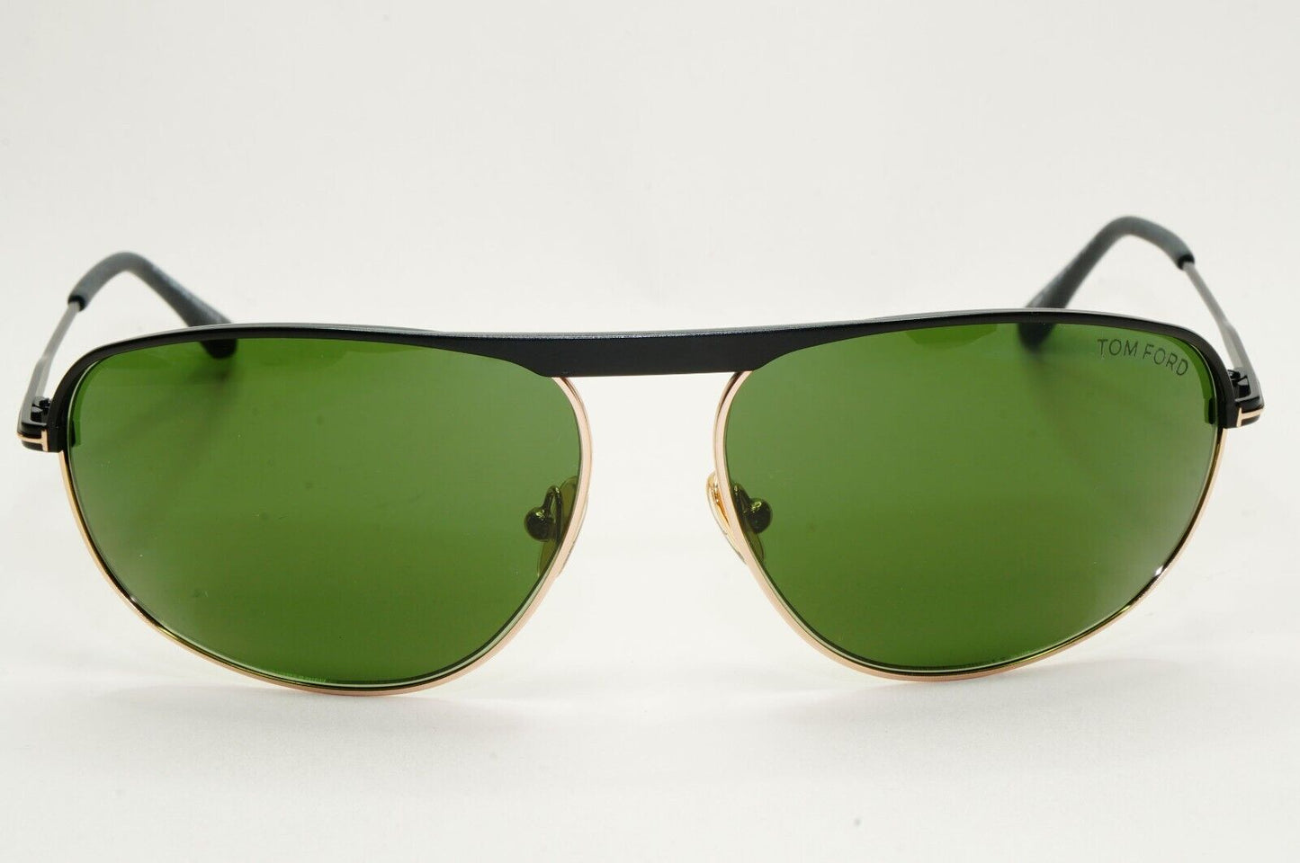 Tom Ford Sunglasses Gabe Black Gold Green Wrap Pilot FT0774 TF 774 02N 63mm