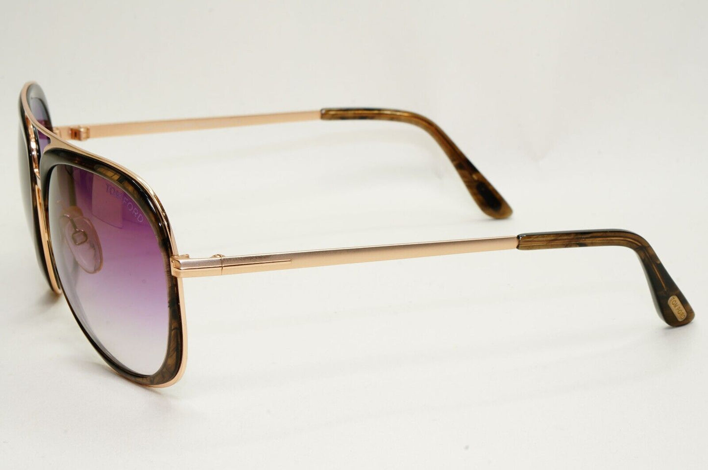 Tom Ford Sunglasses Sam Gold Purple Grey Square Pilot FT0469 TF 469 50C [b]