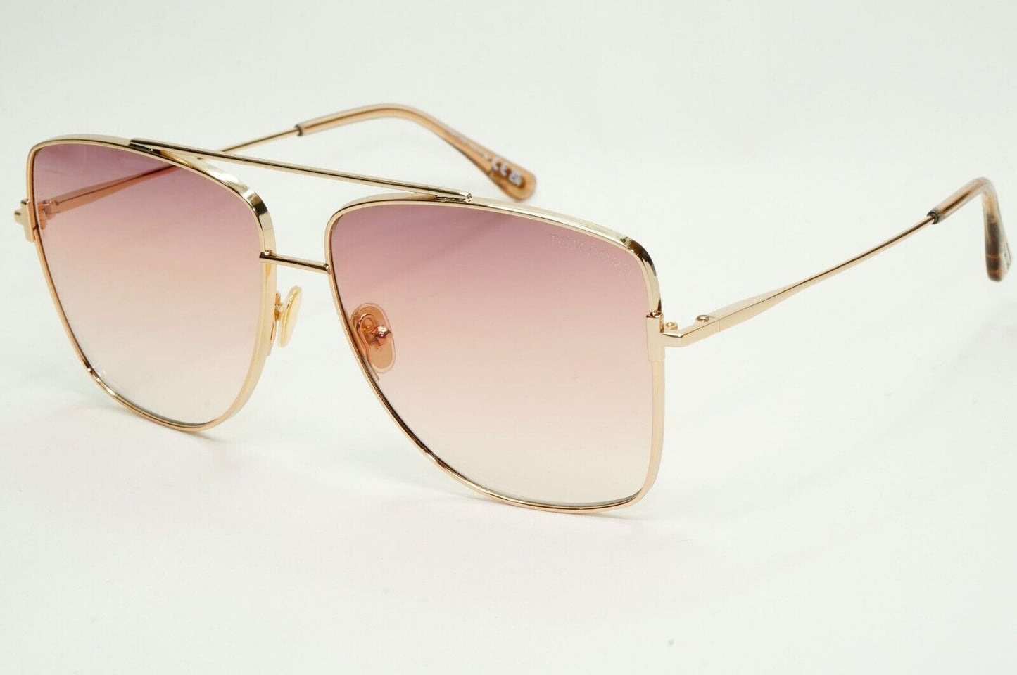 Tom Ford Sunglasses Reggie Rose Gold Brown Gradient Square FT0838 TF 838 28F