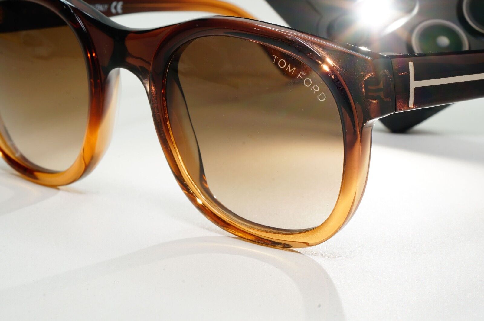 Tom Ford Sunglasses Bachardy Vintage 2009 Brown Honey Gradient TF 153 50F FT0153