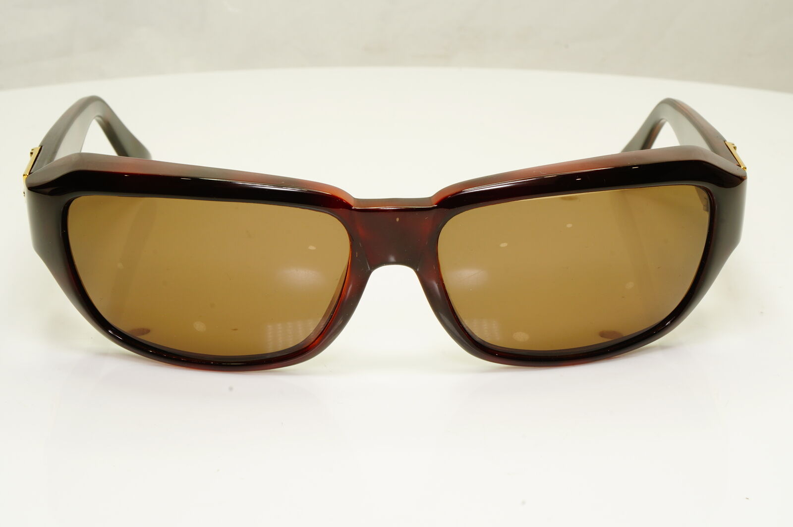 Gianni Versace 1996 Mens Vintage Brown Gold Medusa Sunglasses MOD 412/A COL 900