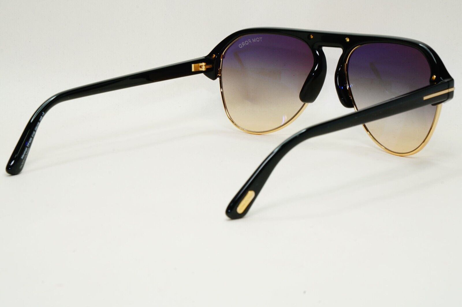 Tom Ford Sunglasses Marshall Black Gold Grey Gradient Pilot FT0929 TF 929 01B