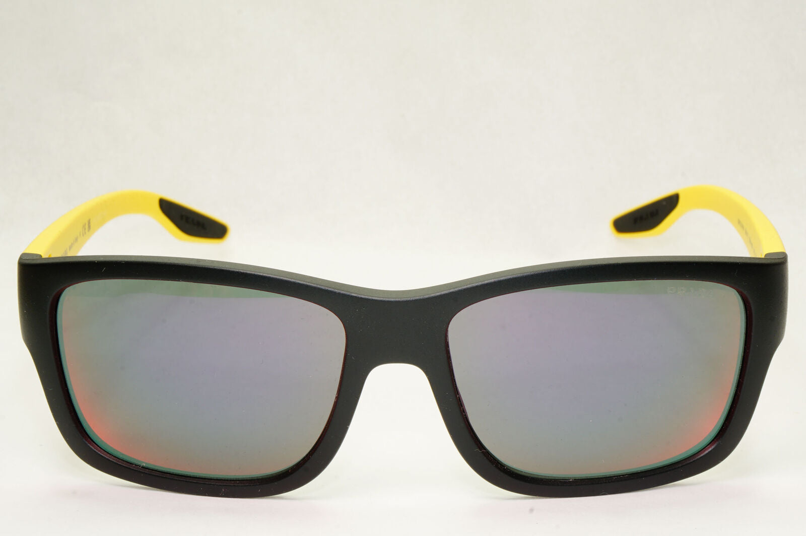 Prada Sunglasses Black Yellow Blue Red Mirror Square PS01WS SPS 01W 08W-08F 59mm