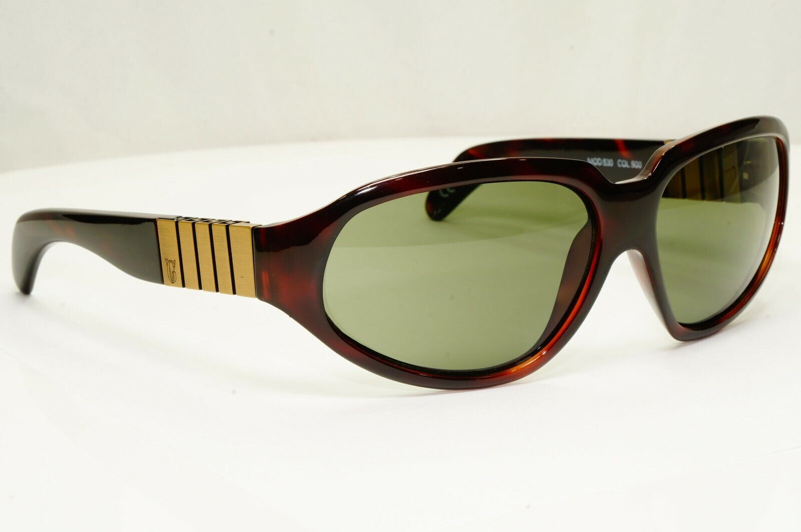 Gianni Versace 1996 Mens Vintage Brown Square Sunglasses Meander MOD 530 COL 900