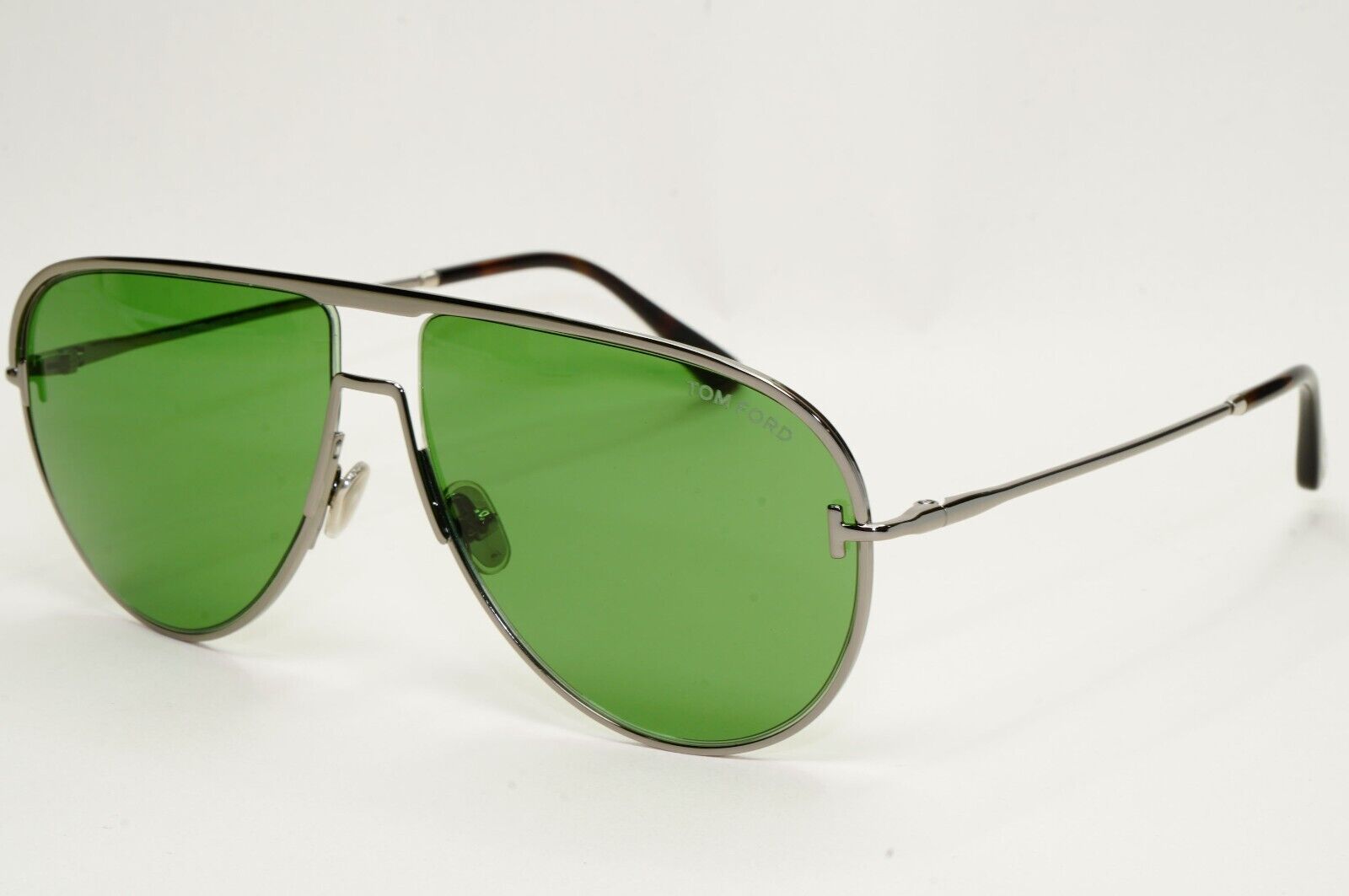 Tom Ford Sunglasses Theo Gunmetal Green Metal Pilot FT0924 TF 924 12N 60mm