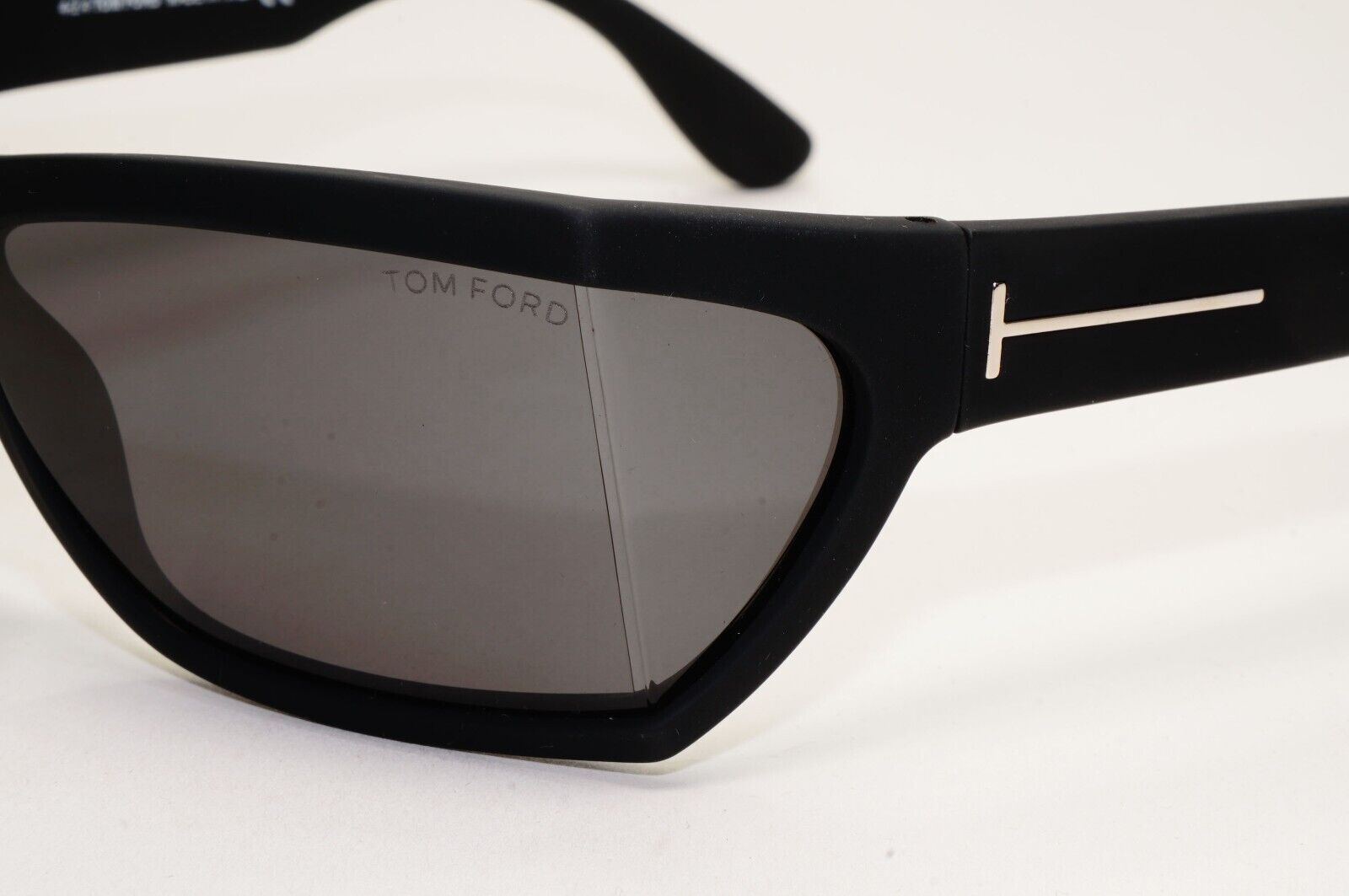 Tom Ford Sunglasses Sasha Black Matte Square Silver FT0401 TF 401 02A