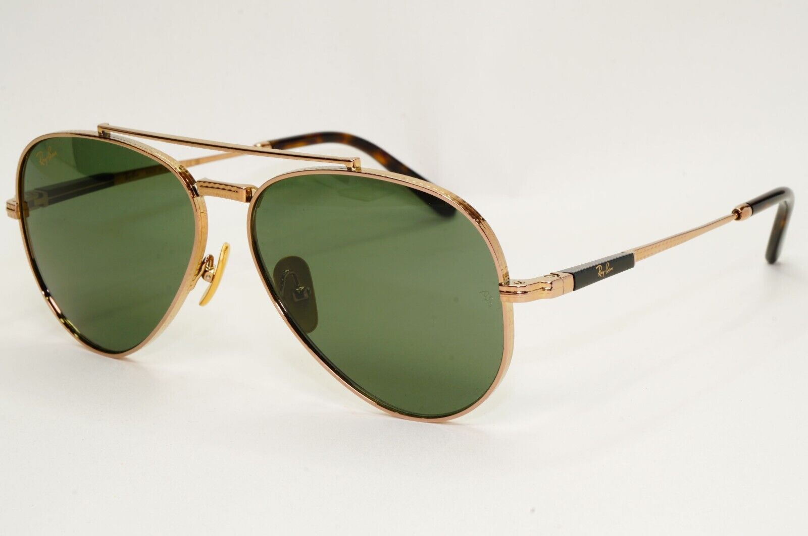 Ray-Ban Sunglasses Aviator II Titanium Metal Gold Green RB 8225 3138/52 58mm