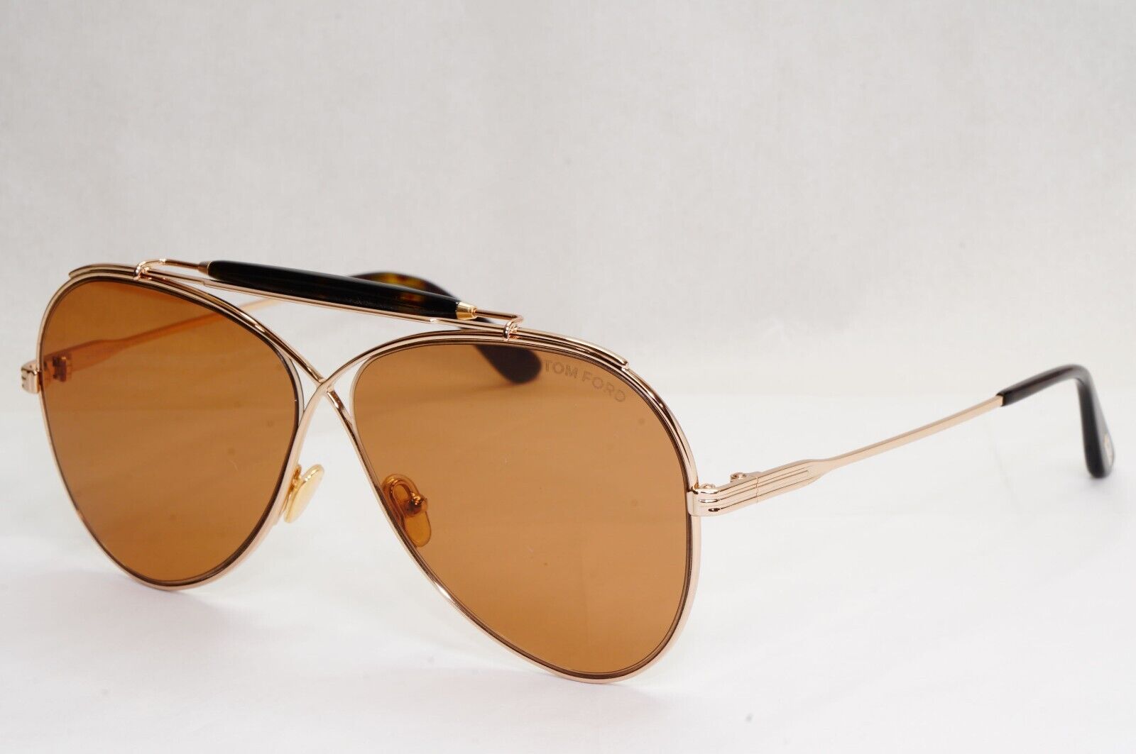 Tom Ford Sunglasses Holden Pilot Gold Brown Metal FT0818 TF 818 28E 60mm