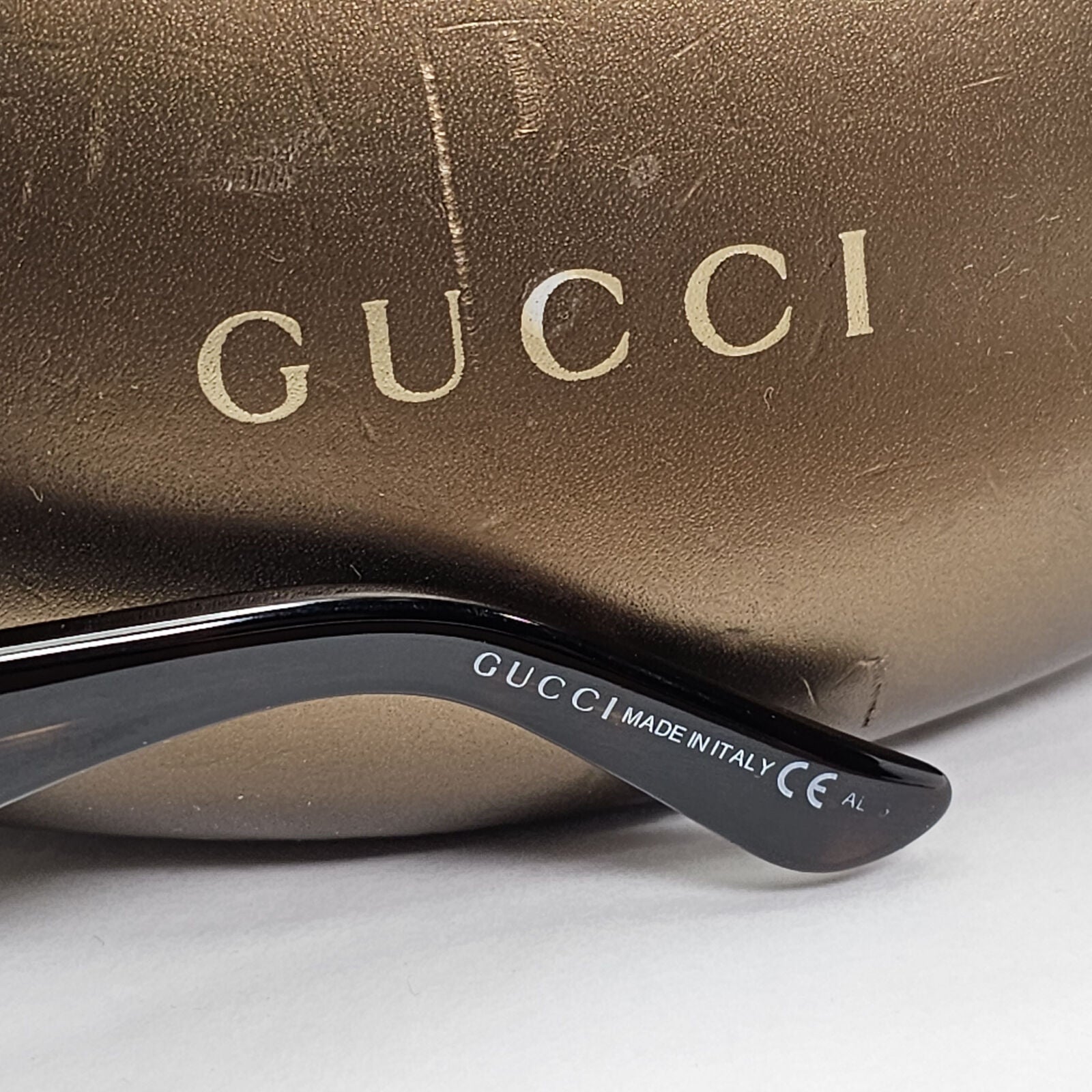 Gucci Sunglasses 2000 Vintage Brown Tortoise Wrap Square GG 1619/S 086X7 180124