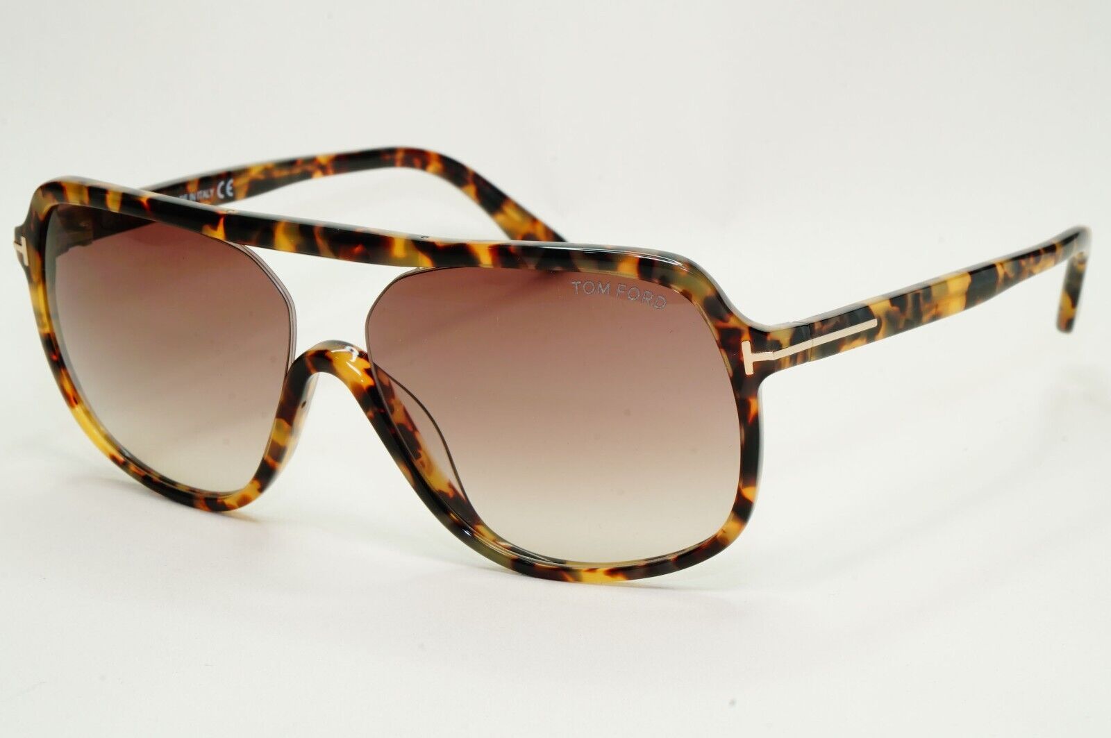 Tom Ford Sunglasses Robert Brown Tortoise Havana Gradient FT0442 TF 442 53F 59mm