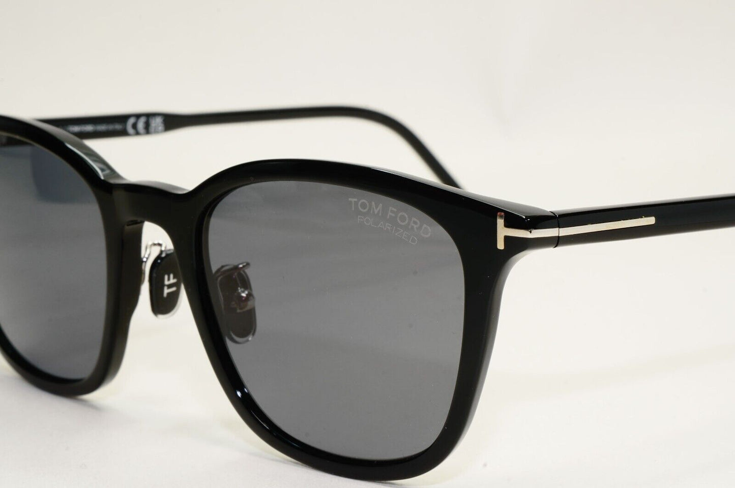 Tom Ford Sunglasses Black Polarised Grey Square FT0956-D TF 956-D 01D 52mm