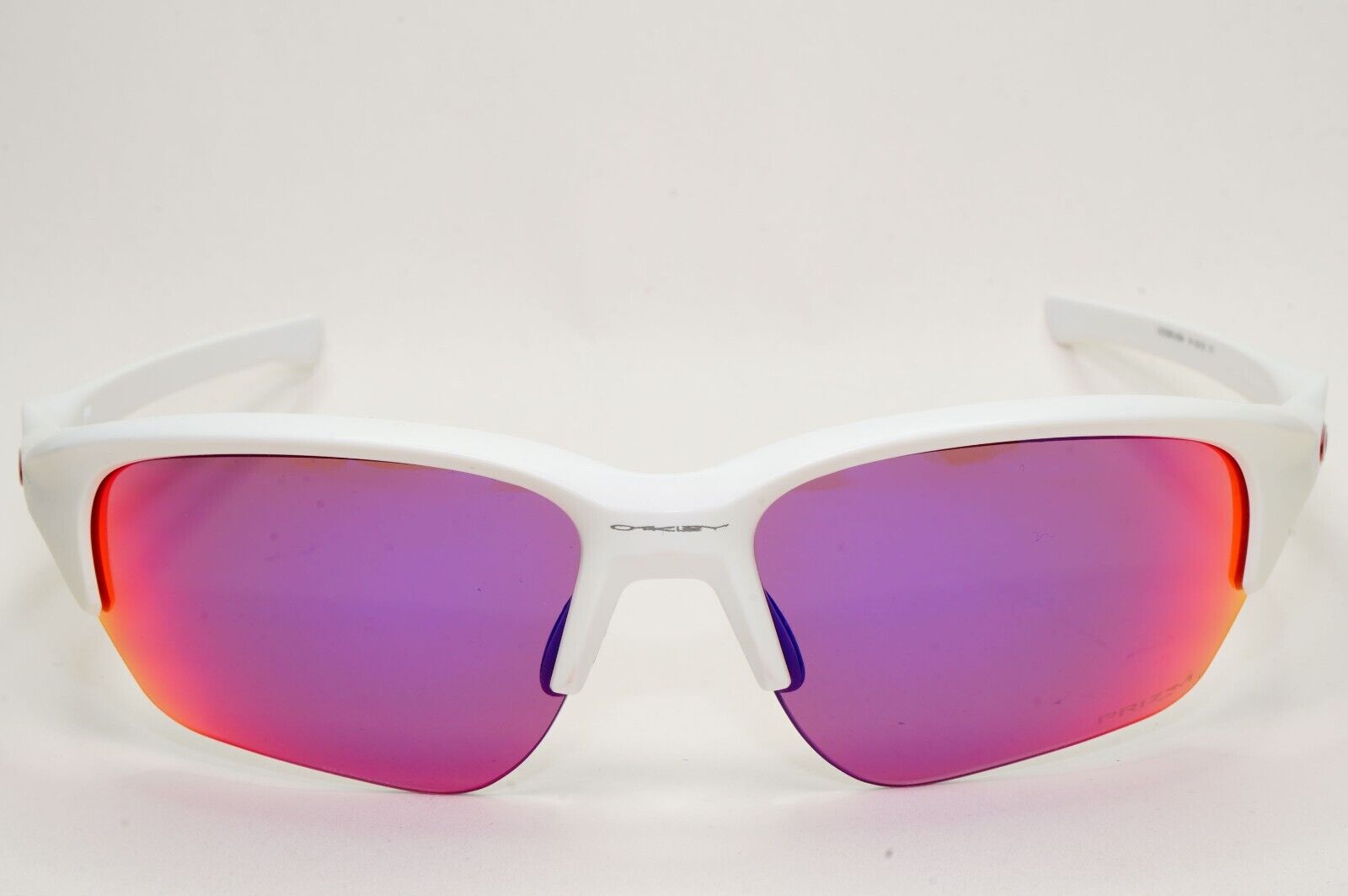 Oakley Sunglasses OO 9363 White Matte Violet Prizm Road Mirror Flak Beta 05 64mm