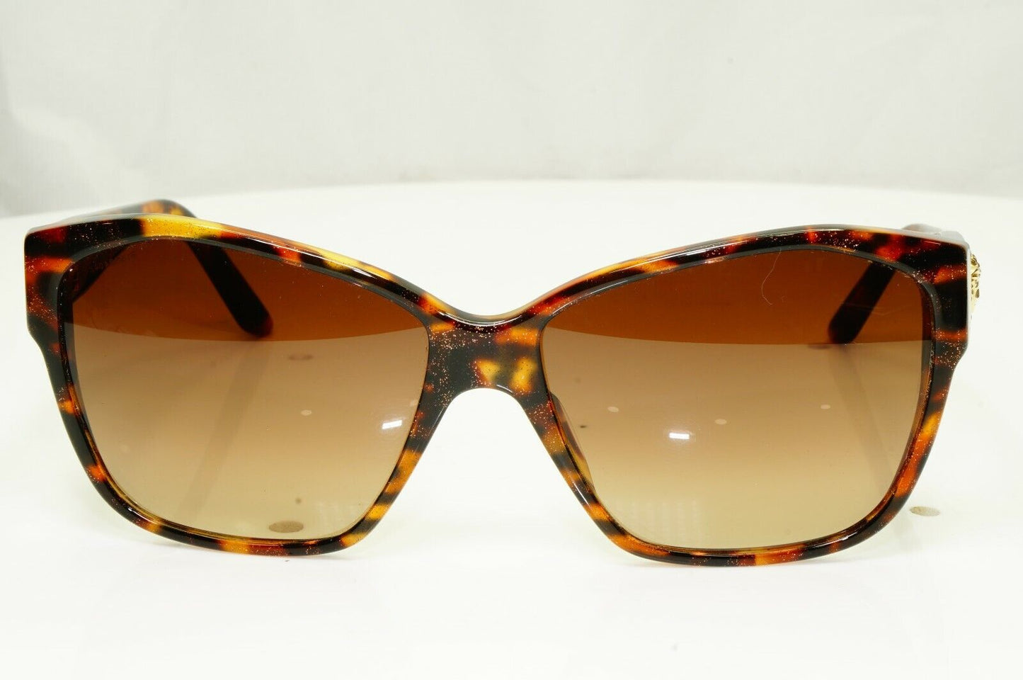 Versace Gold Medusa Brown Tortoise Shell Sunglasses Womens Square 4277 5115/13