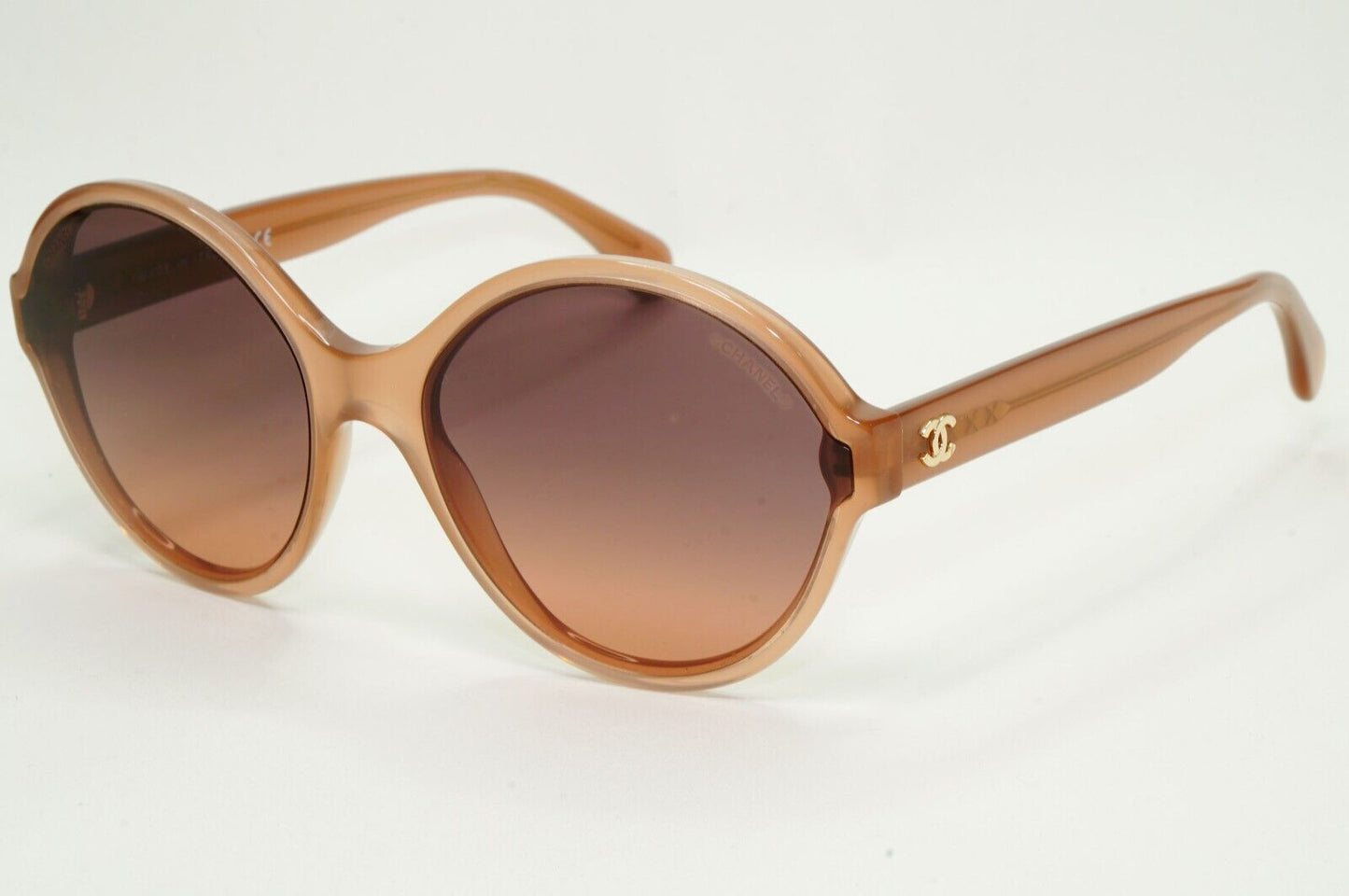 Chanel Sunglasses Brown Gradient Gold Round 5387 c.1623/K0 58mm