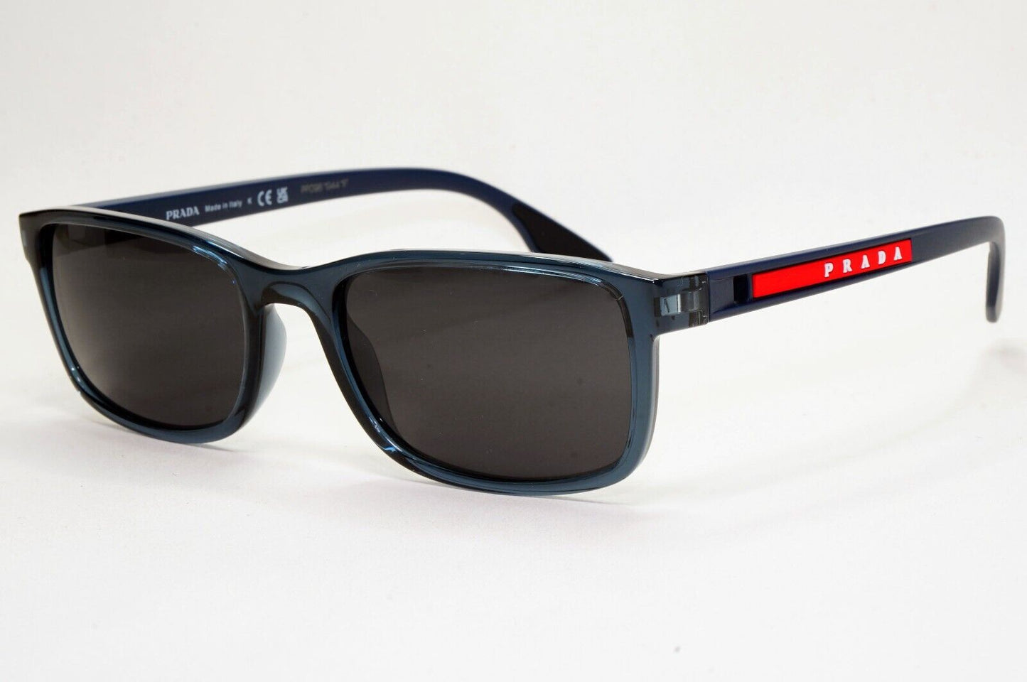 Prada Sunglasses Blue Crystal Black Square PS09OV VPS 09O CZH-1O1 55mm