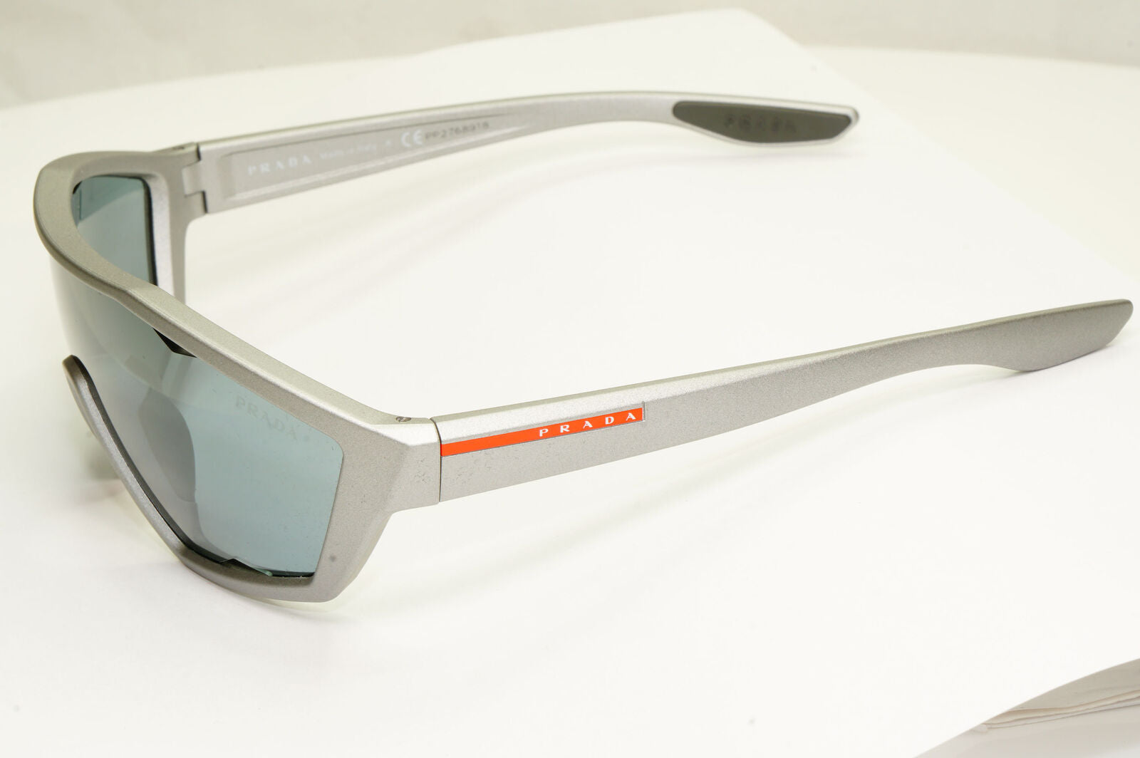 Prada Shield Visor Grey Sunglasses Sailing Cycling Ski PS 16US SPS 16U 449-5L0