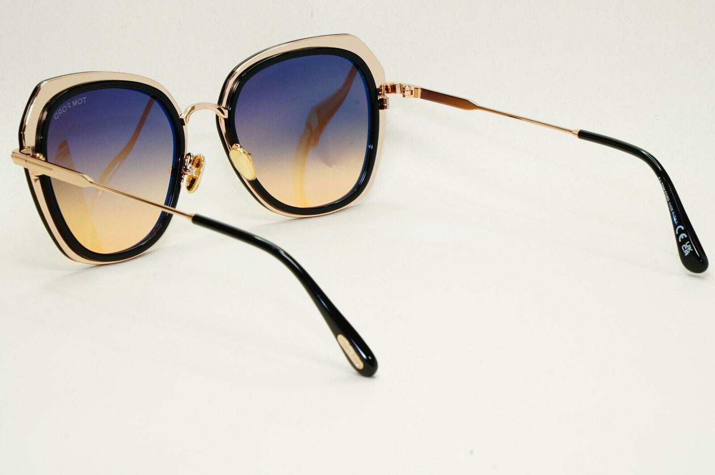 Tom Ford Sunglasses Kenyan Black Gold Brown Gradient FT0792 TF 792 01B 54mm