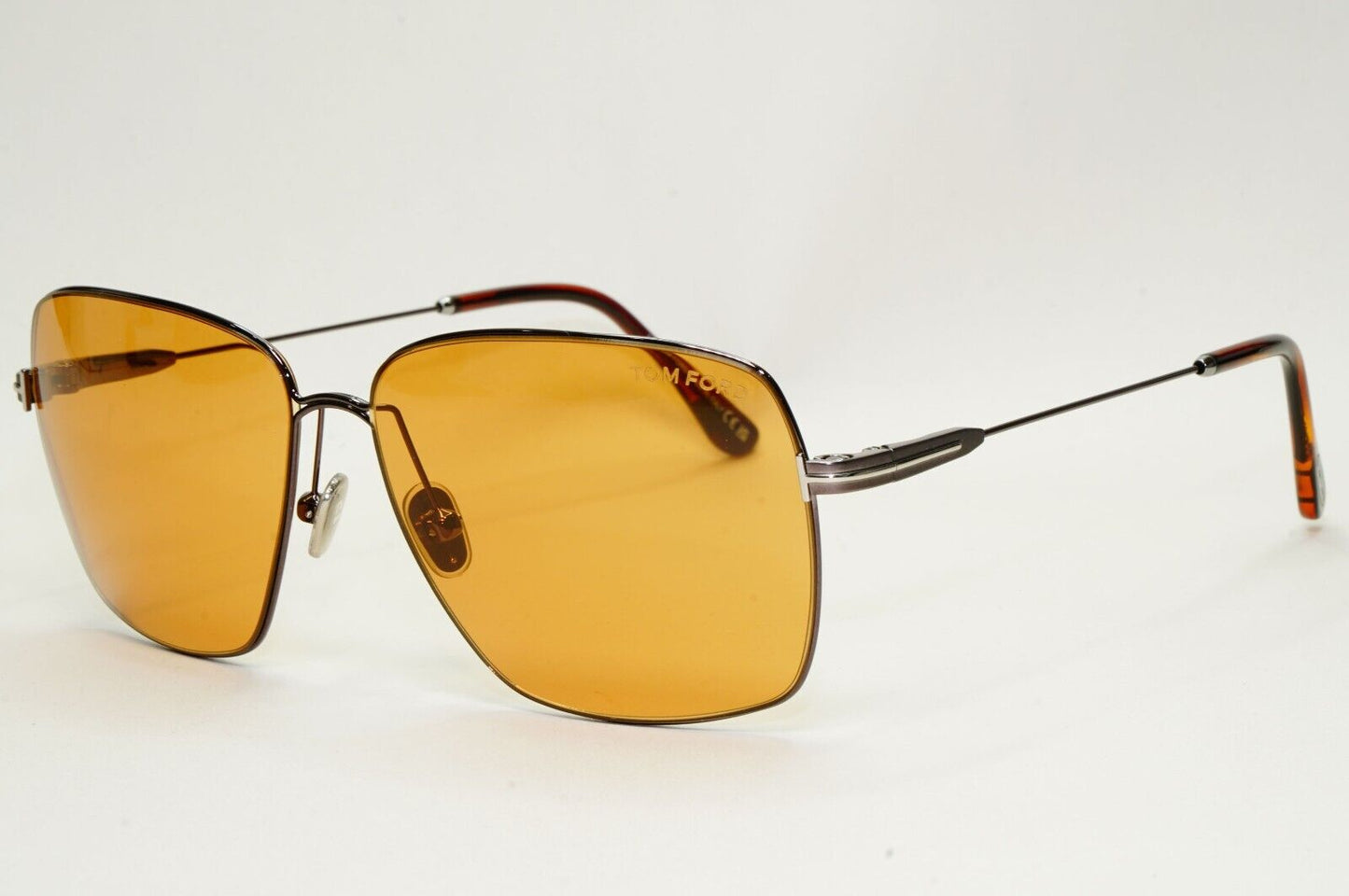 Tom Ford Sunglasses Pierre-02 Yellow Brown Grey Square FT0994 TF 994 08E 58mm