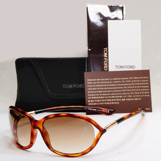 Tom Ford Sunglasses Jennifer Tortoiseshell Brown Gradient FT0008 TF 8 52F [A]