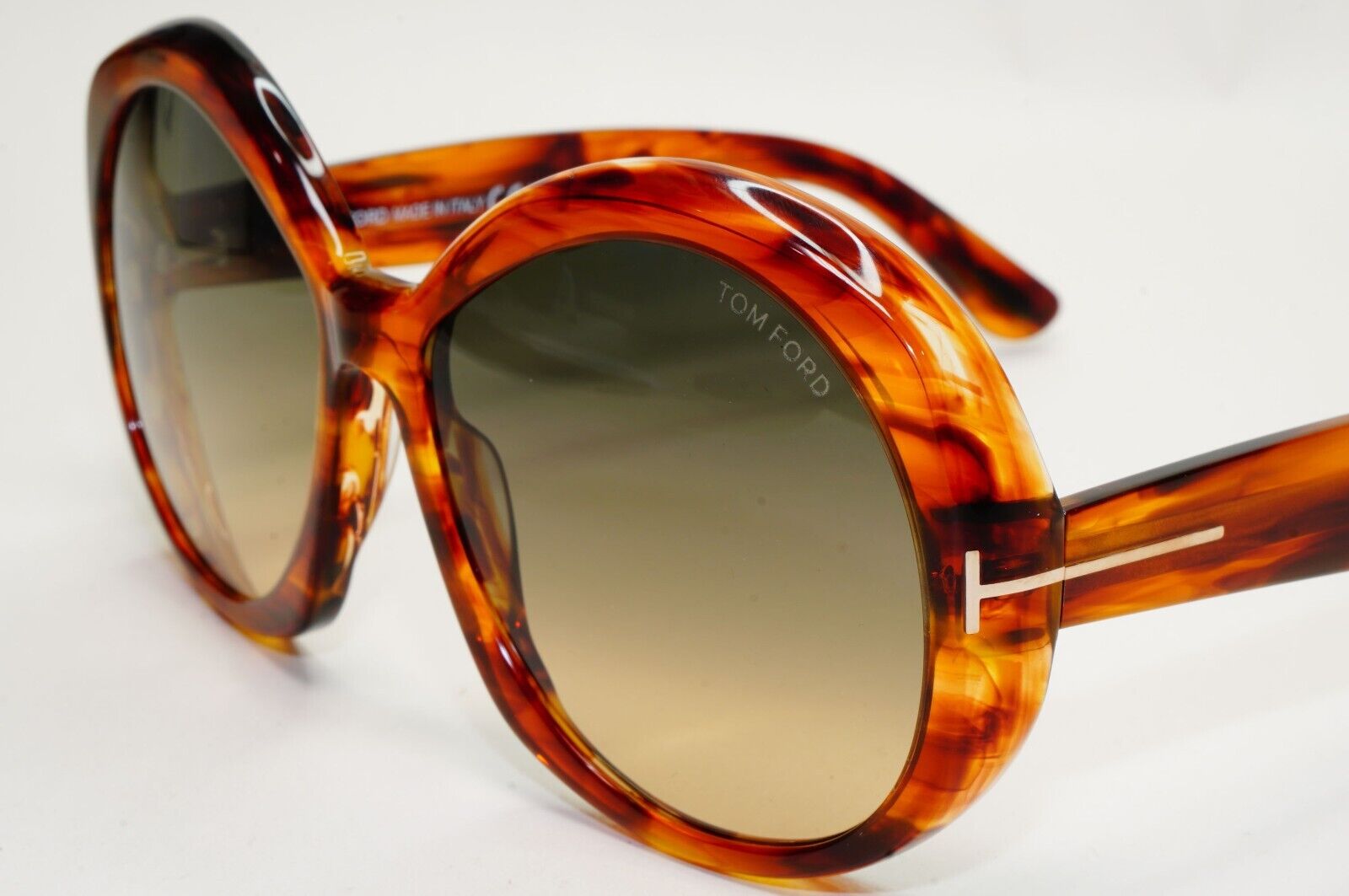 Tom Ford Sunglasses Annabelle Brown Tortoise Oversized Large FT1010 TF 1010 55B