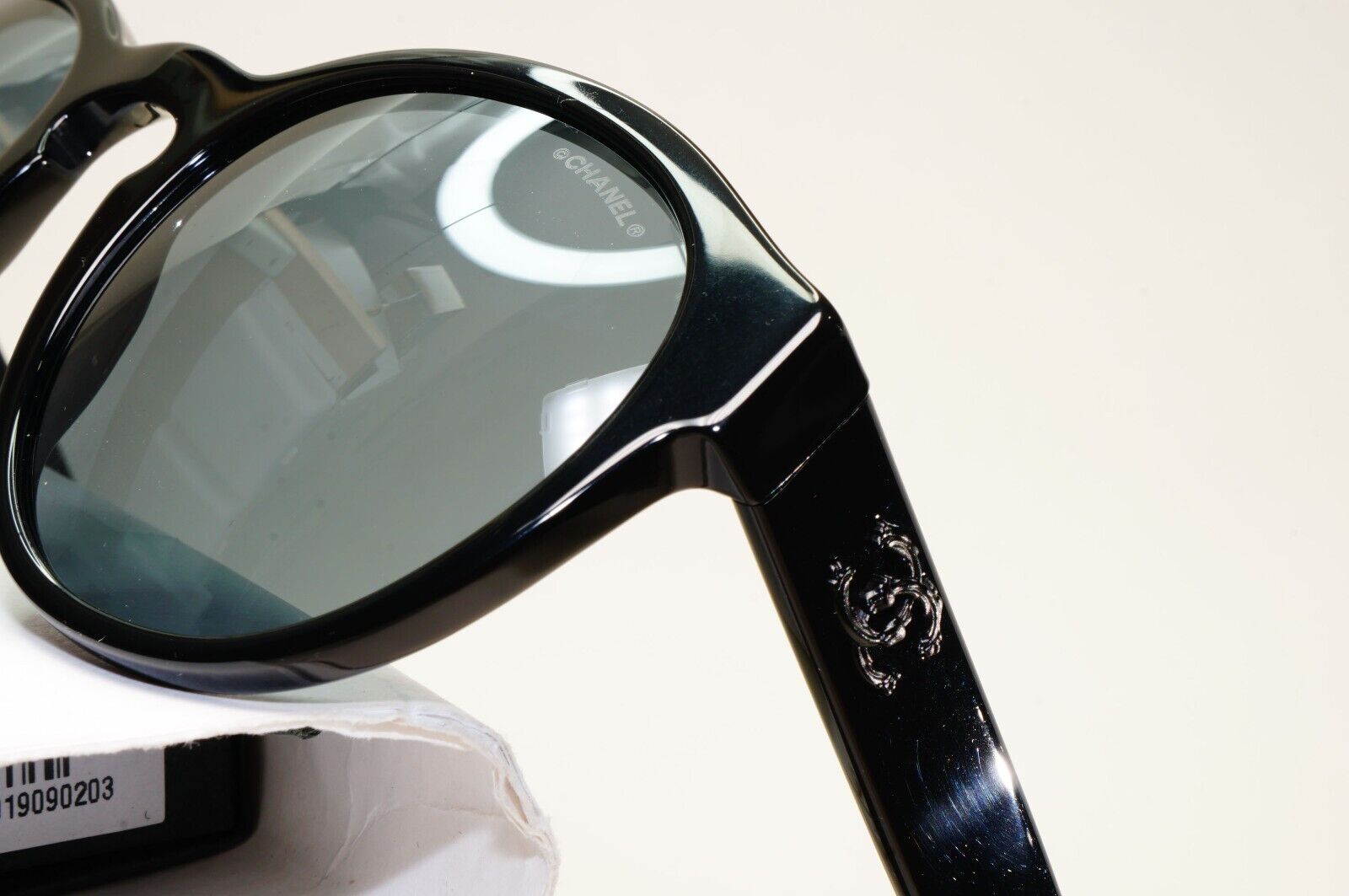 Chanel Sunglasses Black Glossy Grey Designer Fashion 5359 c.501/26 54mm