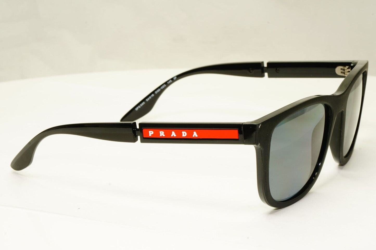 Prada Polarized Sunglasses Square Designer Fashion SPS 04X DG0-02G Red Stripe [A