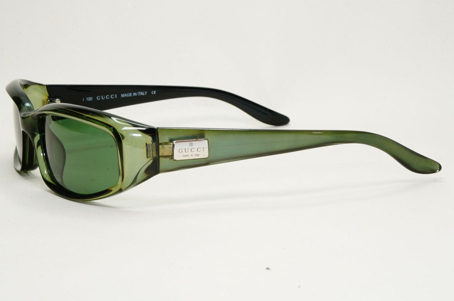 Gucci Sunglasses 1999 Vintage Green Transparent Rectangle GG 2454/S E6K 291024