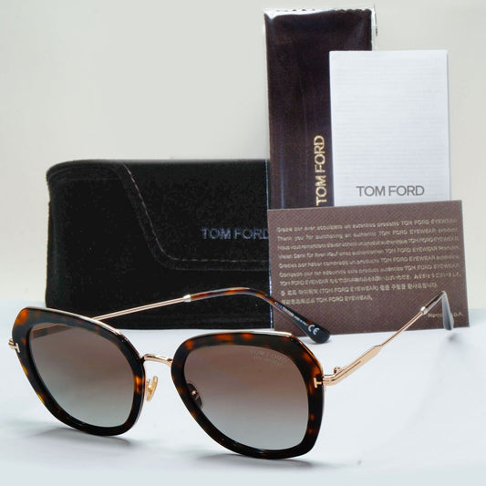 Tom Ford Sunglasses Kenyan Polarised Gold Brown Havana FT0792 TF 792 52H 54mm