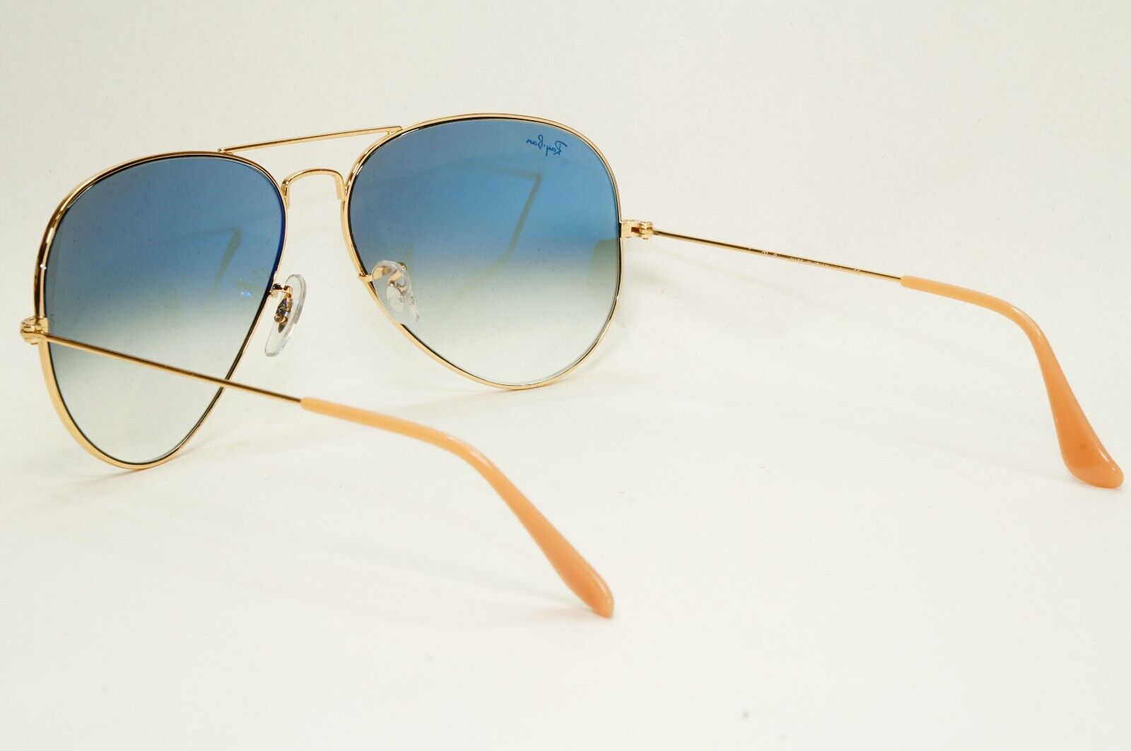 Ray-Ban Sunglasses Aviator Gold Blue Gradient Large RB 3025 001/3F 62mm