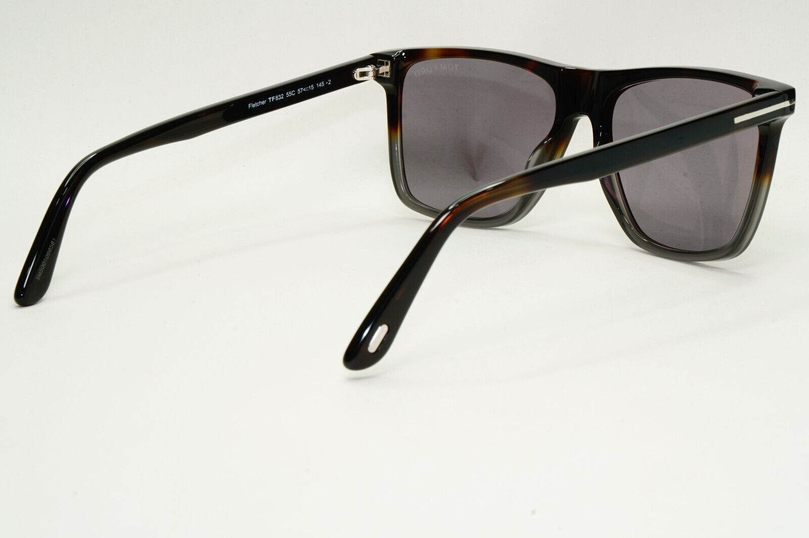 Tom Ford Sunglasses Fletcher Square Grey Brown Tortoise FT0832 TF 832 55C 57mm