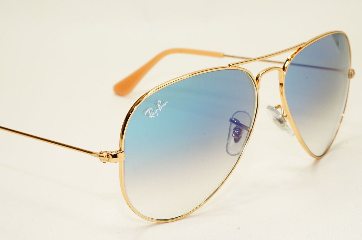 Ray-Ban Sunglasses Aviator Gold Blue Gradient Pilot RB 3025 001/3F 58mm