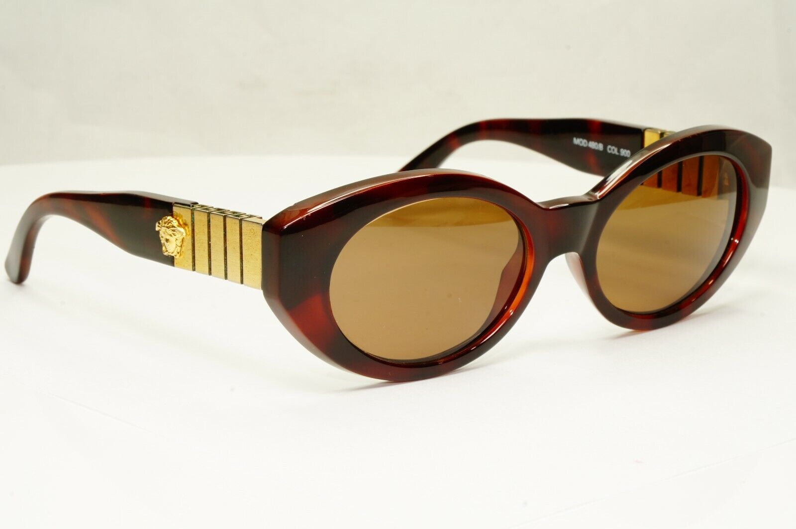 Gianni Versace 1996 Vintage Gold Medusa Sunglasses Biggie MOD 480/B 900 28758