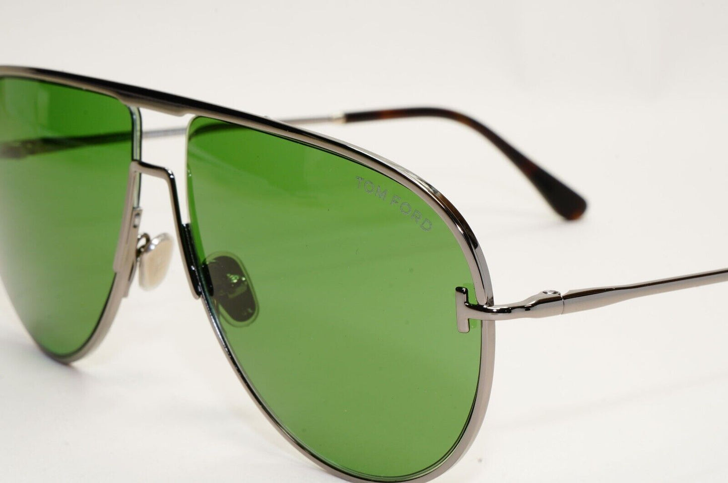 Tom Ford Sunglasses Theo Gunmetal Green Metal Pilot FT0924 TF 924 12N 60mm