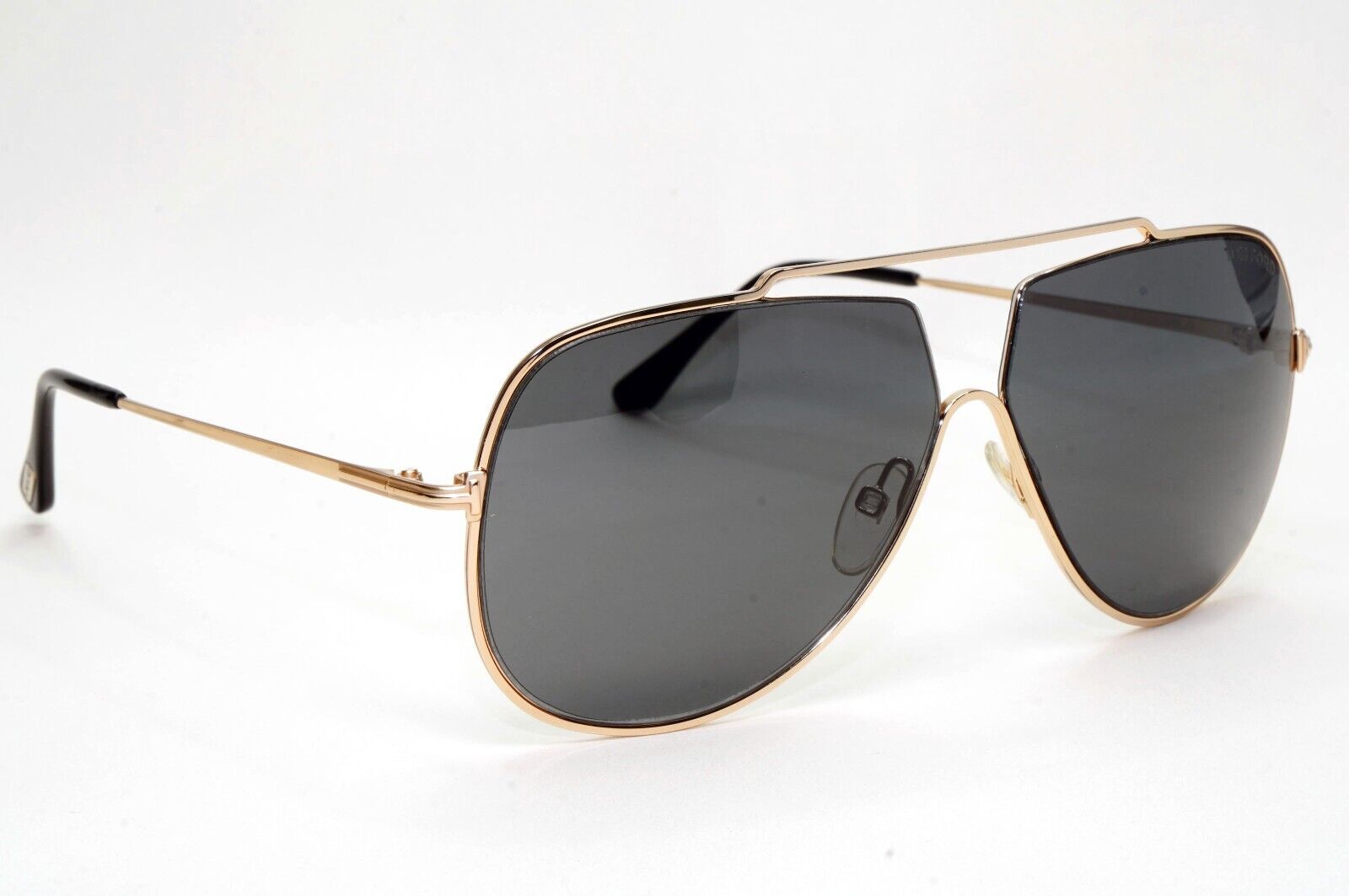 Tom Ford Sunglasses Chase-02 Gold Black Pilot Navigator FT0586 TF 586 28A 61mm