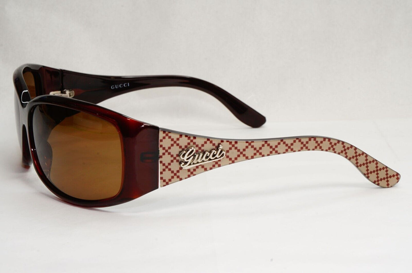 Gucci Sunglasses 2006 Monogram Vintage Brown Unisex Wrap GG 3032/NS 20E8U 270324