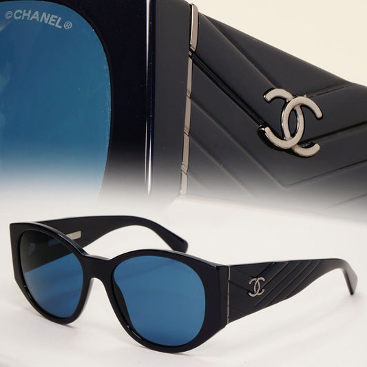 Chanel Sunglasses Dark Blue Navy Square 5411 c.1462/80 54mm