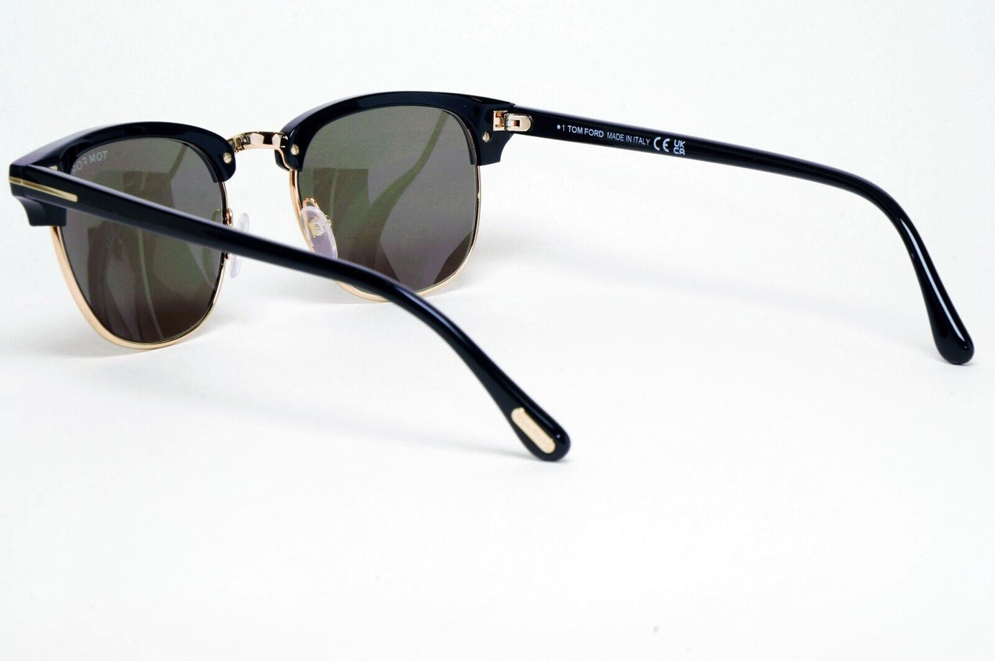 Tom Ford Sunglasses Henry Black Gold Green Square FT0248 TF 248 05N 51mm