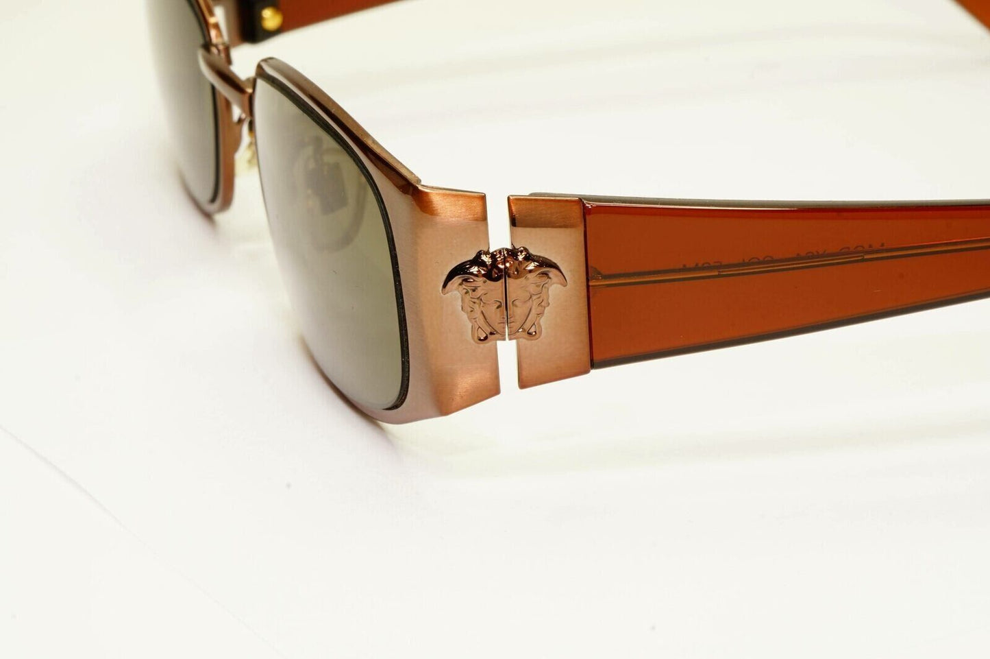 Gianni Versace 1996 Vintage Copper Brown Medusa Sunglasses MOD X31 COL 53M