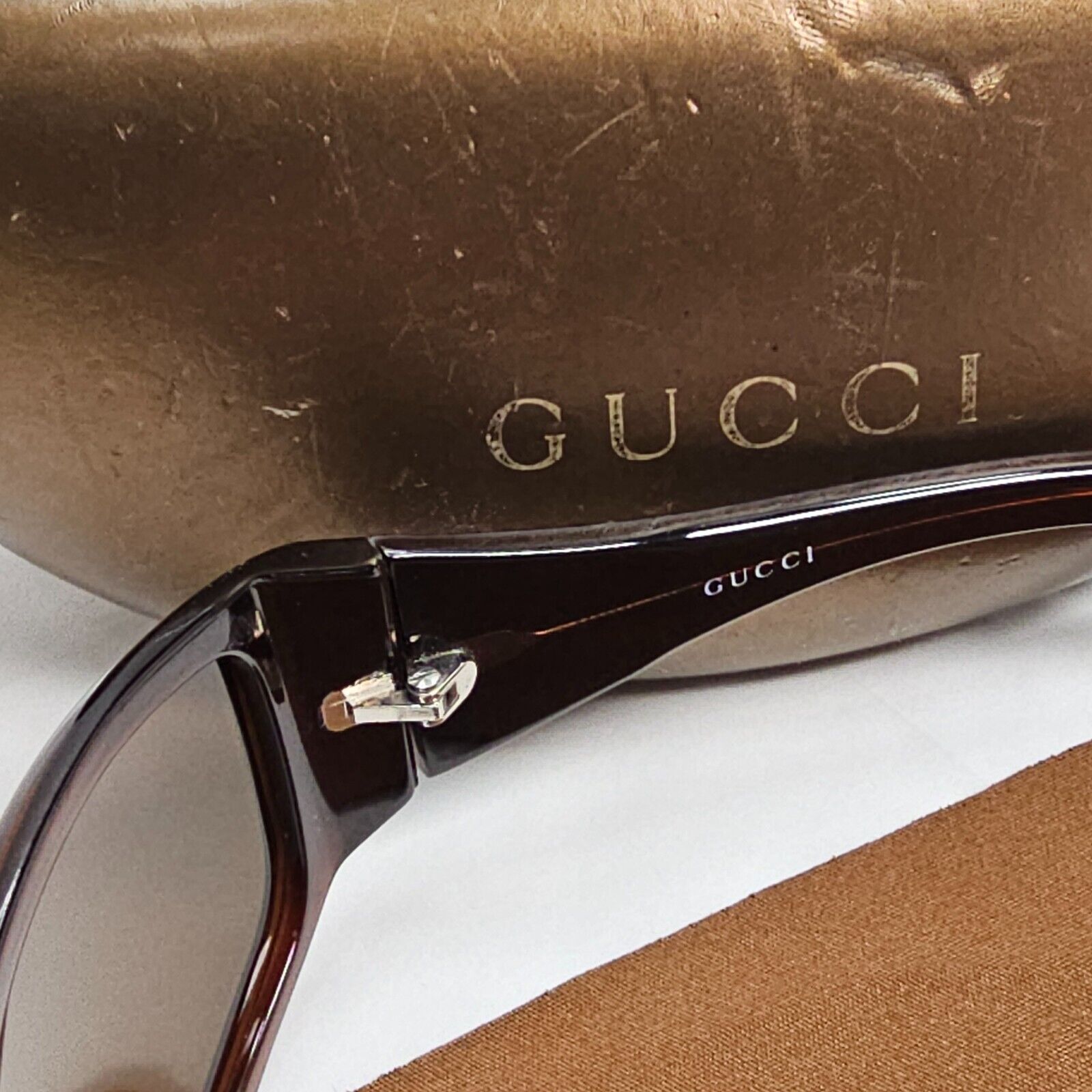 Gucci Sunglasses 2006 Monogram Vintage Brown Unisex Wrap GG 3032/NS 20E8U 270324