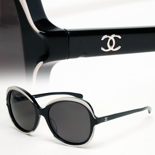 Chanel Sunglasses Black Square Large 5320-A c.1519/S5 56mm 241124