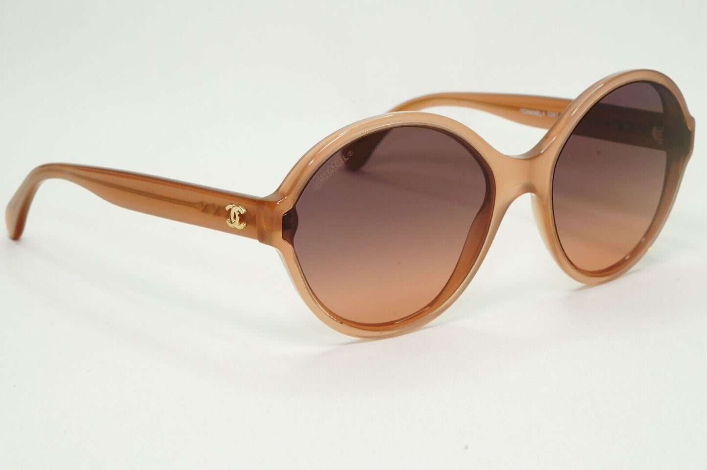 Chanel Sunglasses Brown Gradient Gold Round 5387 c.1623/K0 58mm