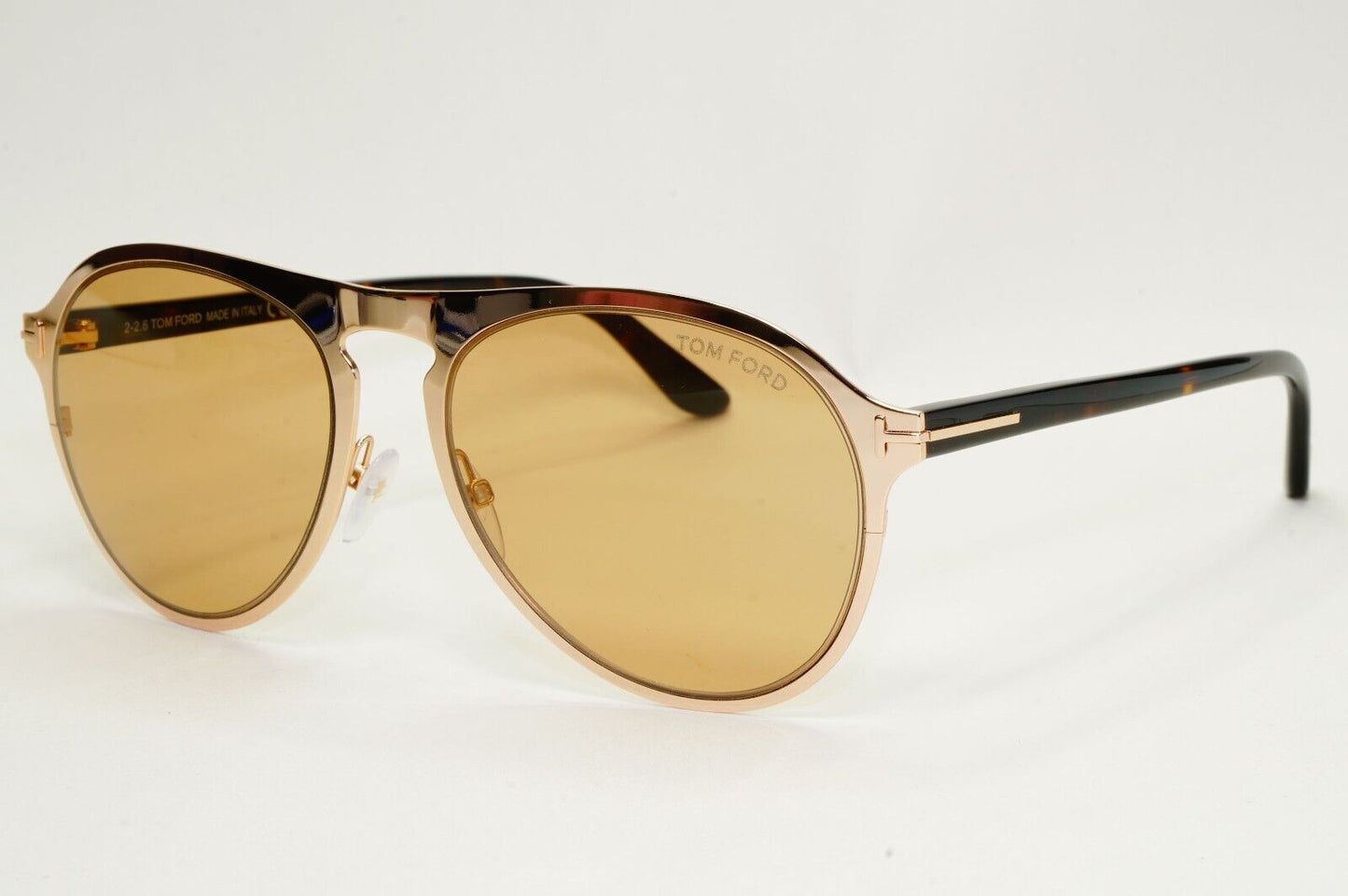 Tom Ford Sunglasses Bradburry Gold Mirror Brown Metal FT0525 TF 525 28E 56mm