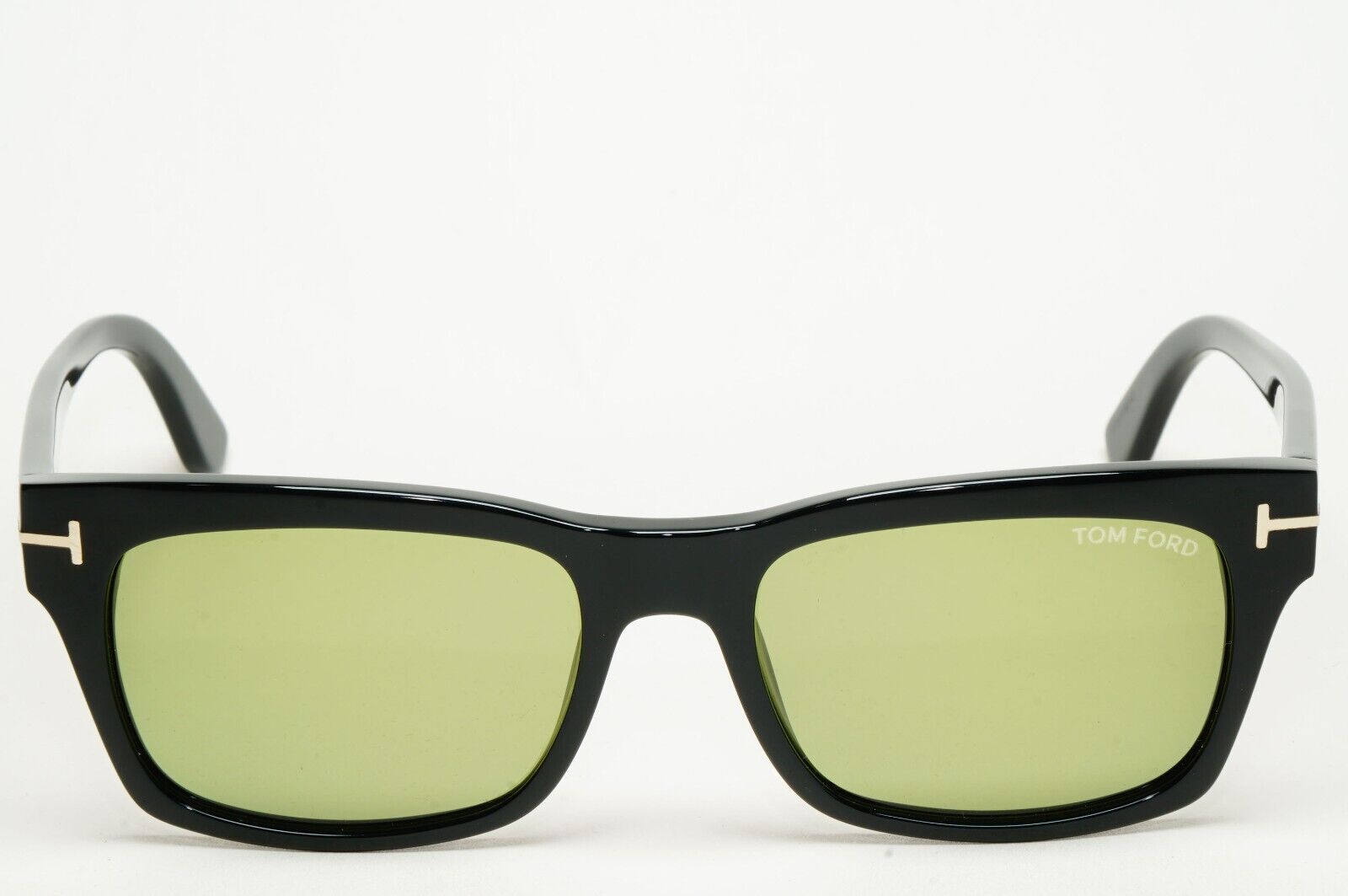 Tom Ford Sunglasses Frederik Black Glossy Green Square FT0494 TF 494 01N